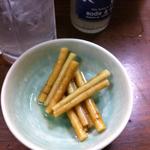 大統領 - ごぼうの浅漬け。量が少ないのは、少し食べちゃったから＾＾；