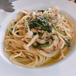 ピッツァテット - パスタランチ
                                ツナとキノコとほうれん草の
                                きこり風オイルソース