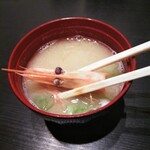 戸吹鮨忠 - 海老の味噌汁