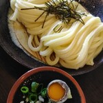 Teuchi udo mm arugame watanabe - ざるうどんとお出汁＆薬味