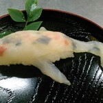 かちま荘 - 追加料理　フグの錦鯉寿司