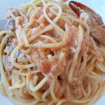 キハチ・銀座本店 Cafe＆Bar - 渡り蟹のトマトクリームスパゲッティ