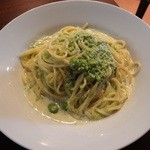 ダイニング　ノビタ - 枝豆のクリームソースパスタ