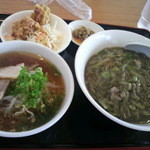 中国料理 同楽縁 - 茄子丼セット 750円