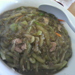 中国料理 同楽縁 - 茄子丼セットの茄子丼（拡大）