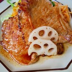 Beasuton - 国産豚ロース生姜焼き定食のメインディッシュ(R2.7.31撮影)
