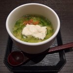 Yuzu an - 生海苔と湯葉の冷製茶碗蒸し