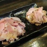 自己流ラーメン綿麺 - 燻製ハムトッピング