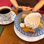 椿屋茶房 - クレミアクリームあんみつドリンク付き(税抜1,380円)