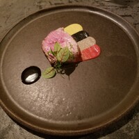 S'ACCAPAU - 黒豚 ゴボウ ナス 万願寺唐辛子 トウモロコシ 生姜