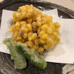 ひさご寿し - とうもろこしのかき揚げ