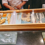 京極寿司 - カウンターで