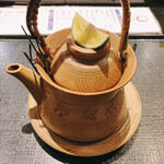 京極寿司 - 鱧と松茸の土瓶蒸し