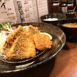 酒肴 新屋敷 - アジフライ定食