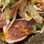 麺屋 六感堂 - かつおの藁焼きカルパッチョ