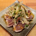 麺屋 六感堂 - かつおの藁焼きカルパッチョ