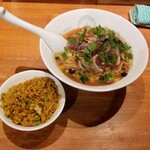 麺屋 六感堂 - 限定麺＋チャコ飯