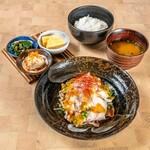 大衆居酒屋 開 - さっぱりポン酢の豚しゃぶ定食