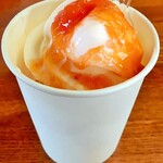 あんずの里のあんずショップ - あんずｿﾌﾄ400円