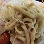 千里眼 - 極太平打ち長方形麺