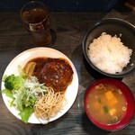 Izakaya Yakko - 日替り定食(ハンバーク定食)