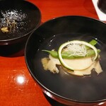 銀座 しのはら - 冬瓜と鮑の椀