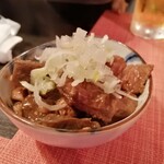 酒楽屋 恵方 - 赤味噌もつ煮込み 500円(2020年9月)