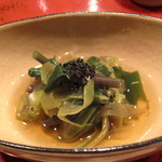 草喰 なかひがし - ワラビ、虎杖の煮浸し