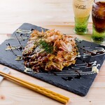■ Chewy cheese Okonomiyaki style