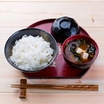 ■ Rice and red miso soup