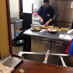 地獄蒸し工房 鉄輪 - 持ち込んだ野菜は切ってもらえます！親切