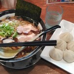 麺屋 花蔵 - 冷たい醤油ラーメン(期間限定)+焼小籠包
