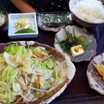 Shinobu - 野菜炒め定食  1800円          2020年7月