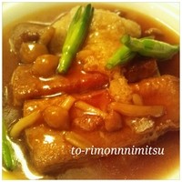 ホテルオークラレストラン名古屋 中国料理 桃花林 - 衣笠茸と揚げ豆腐のオイスターソース