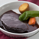 Stewed beef cheek in red wine