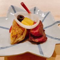 寿司 はせ川 西麻布店 - 焼物
                    のどぐろ洋菜焼き
                    飛騨牛フィレバター焼き