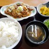 ますや食堂 - ホルモン定食　８５０円
