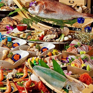 旬の海の幸を堪能するならコース料理！4000円(税込)～！