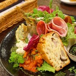 BISTRO&BAR Utage - 2020年6月　前菜盛り合わせ【1000円】芸術的な盛り付け！