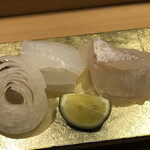 旬菜 おぐら家 - あおりいかとまこがれい