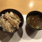 旬菜 おぐら家 - 鯛と松茸の炊き込みご飯