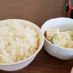 栄食堂 - ご飯中 ポテトサラダ
