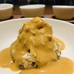 ラ カンロ - ③【カレー、蟹、ジロール茸】
      ★ ズワイ蟹の冷製カレーライス（伊米）