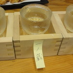 安曇野 - 夏の利き酒セット（６３０円、栄川、一の蔵、浦霞）