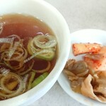 中華そば代一元 - スープ＆お新香