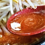 麺や 葉月 - スープ（辛タンちゃん麺）