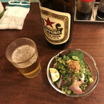 立ち呑み くにし - 平アジポン酢