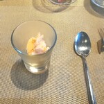 La Brianza - お口直しのアメーラトマトのソルベ。