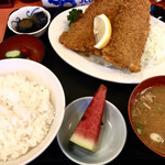 Miyataya - ジャンボアジフライ定食