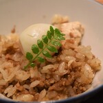 焼鳥  吉祥 - 名古屋コーチン鶏そぼろ炊き込み御飯